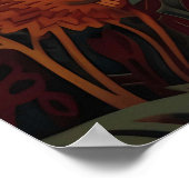 3D効果付きメルメイド紙カット ポスター (角)