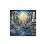 3D効果抽象芸術の背景 ノートカード (正面/裏面インサイチュ)