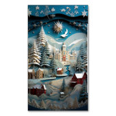 3D効果抽象芸術の背景 マグネット名刺 (正面縦)