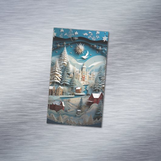 3D効果抽象芸術の背景 マグネット名刺 (インサイチュ)