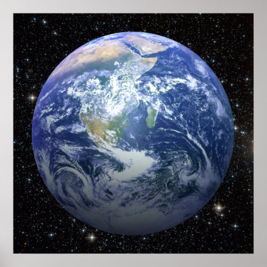 3D効果 – 星の間の地球 ポスター (正面)