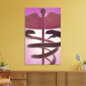 3d医描写療瘤 キャンバスプリント (インサイチュ (リビング))