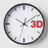 3D午後2時。 壁時計 (正面)