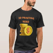 3d印刷おたくBitcoin Miner Tシャツ (正面)