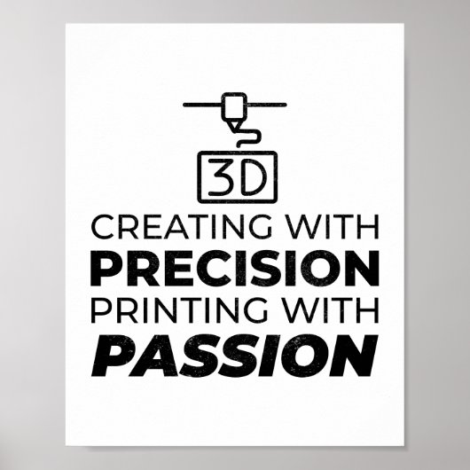 3D印刷プリントプリンタの操おもしろい作 ポスター (正面)
