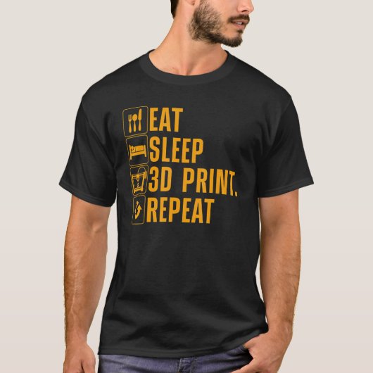 3D印刷男性へ女性3D印刷 Tシャツ (正面)