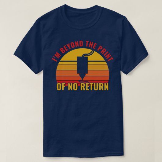 3D印刷3Dおもしろいプリント（戻り値なし） Tシャツ (デザイン正面)