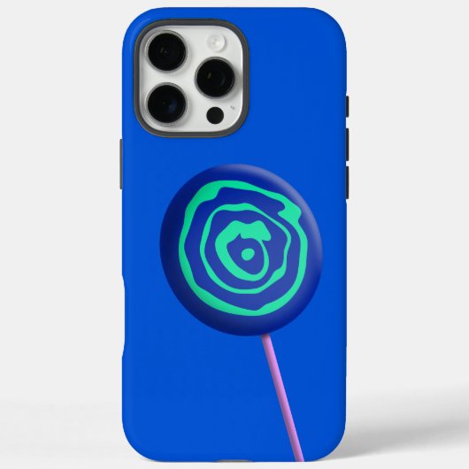 3D回転棒つきキャンデー Case-Mate iPhoneケース (裏面)