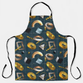 3D図形パターン エプロン (正面)