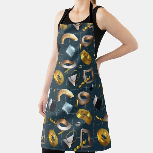 3D図形パターン エプロン (インサイチュ)