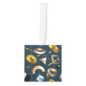 3D図形パターン キューブオーナメント (正面)