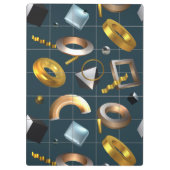 3D図形パターン クリップボード (裏面)