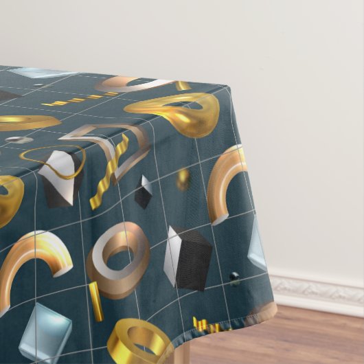 3D図形パターン テーブルクロス (インサイチュ)