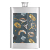 3D図形パターン フラスク (正面)