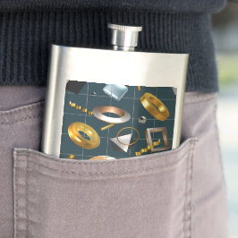 3D図形パターン フラスク