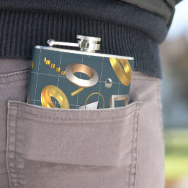 3D図形パターン フラスク