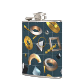 3D図形パターン フラスク (左)