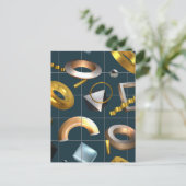 3D図形パターン ポストカード (スタンド正面)