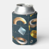 3D図形パターン 缶クーラー (缶正面)