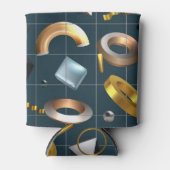 3D図形パターン 缶クーラー (正面)