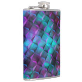 3D図形、ピンクから青みがかった薄紫 フラスク (右)