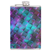 3D図形、ピンクから青みがかった薄紫 フラスク (正面)