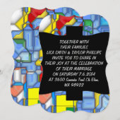 3D図形 招待状 (正面/裏面)