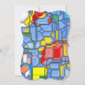 3D図形 招待状 (裏面)