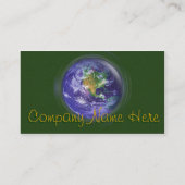 3D地球のアースデー 名刺 (裏面)