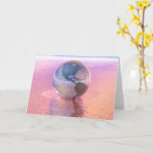 3D地球12 カード (黄色い花)