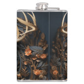 3d大アントラーバックディアモノグラム素朴 フラスク (裏面)