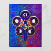 3D女神の崇拝をサイクル ポストカード (正面)