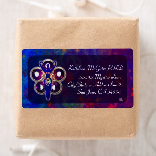 3D女神の崇拝をサイクル ラベル (インサイチュ)