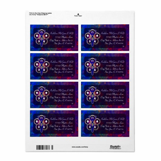 3D女神の崇拝をサイクル ラベル (フルシート)