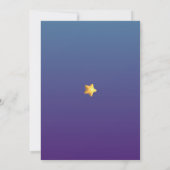 3D宇宙飛行士の宇宙をテーマにした男の子6誕生日 招待状 (裏面)