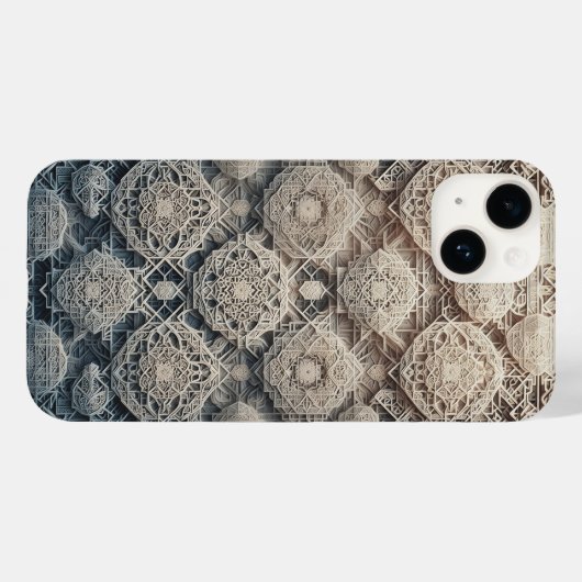 3D層状幾何彫刻スマホケース イントリケート Case-Mate iPhoneケース (裏面 (横))