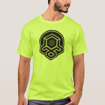 3D左右対称アート メンズTシャツ