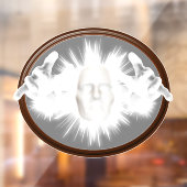 3D幽霊来の鏡外のハロウィーン ウィンドウサイン (シート2)