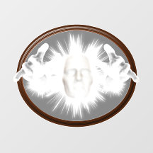 3D幽霊来の鏡外のハロウィーン