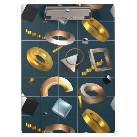 3D幾何学模様 クリップボード (正面)