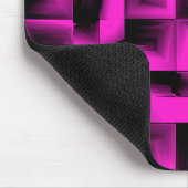 3D幾何学模様 – ショックピンクAH2009 マウスパッド (コーナー)