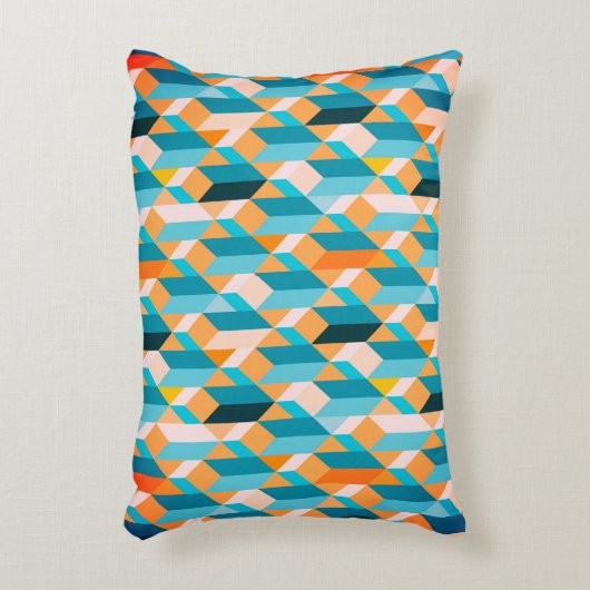 3D幾何学的バウハウスパターン アクセントクッション (正面(垂直))