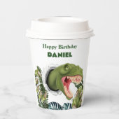 3D恐竜の誕生日 紙コップ (裏面)