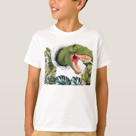 3D恐竜の誕生日 Tシャツ