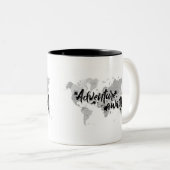 3D手紙の冒険は引用文を待ちます ツートーンマグカップ (正面右)