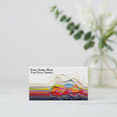 3D抽象デザイン名刺 名刺 (スタンド正面)