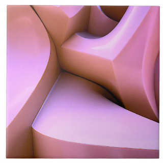 3D抽象ピンクタイル タイル