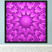 3D抽象芸術アート3 キャンバスプリント (インサイチュ (ウッドフロア))