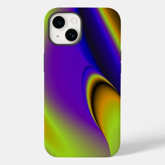 3D抽象芸術レインボーアート Case-Mate iPhoneケース (裏面)