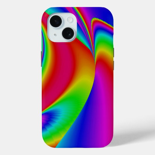 3D抽象芸術レインボーアート Case-Mate iPhoneケース (裏面)